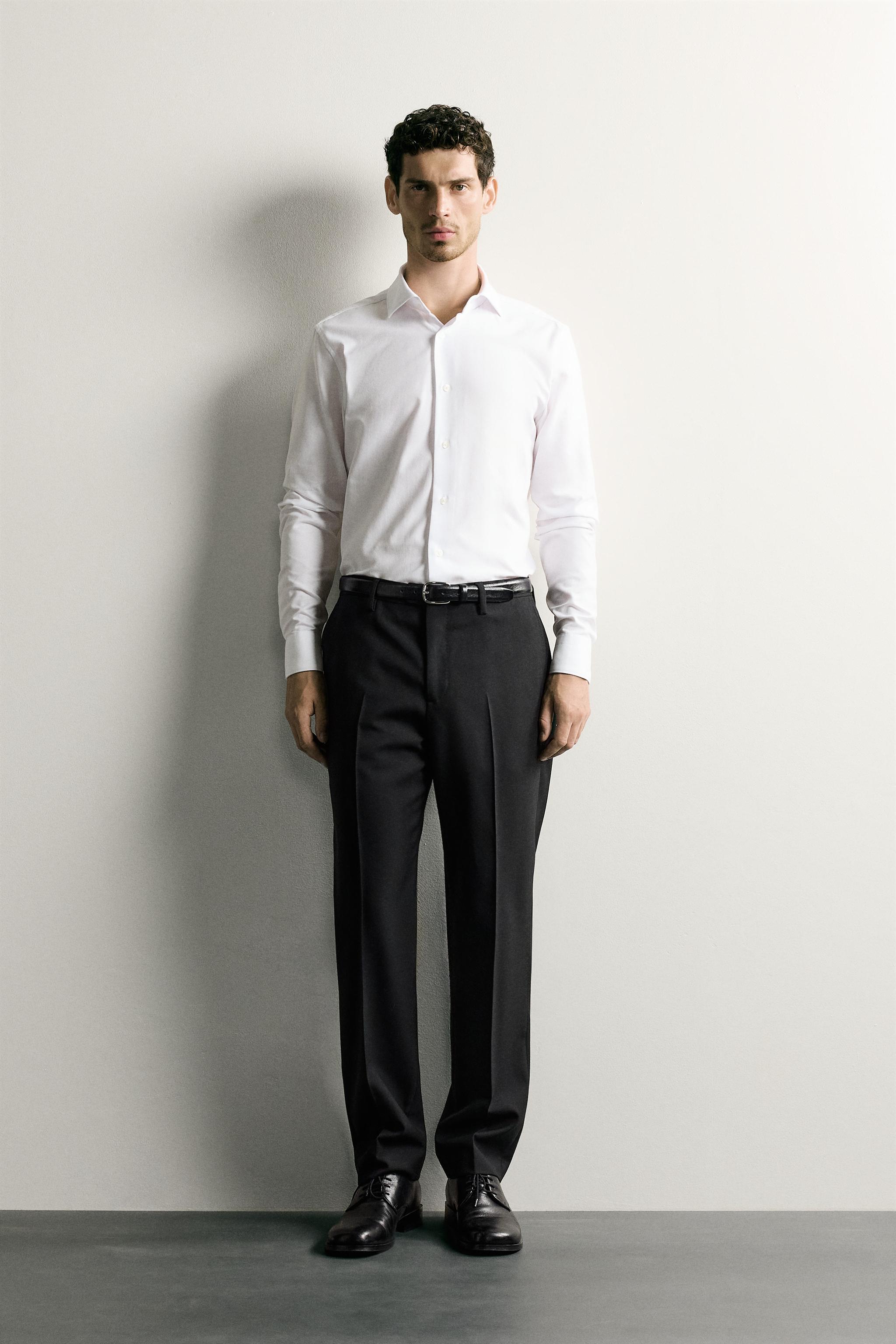 Zara PAMUKLU REGULAR FIT GÖMLEK