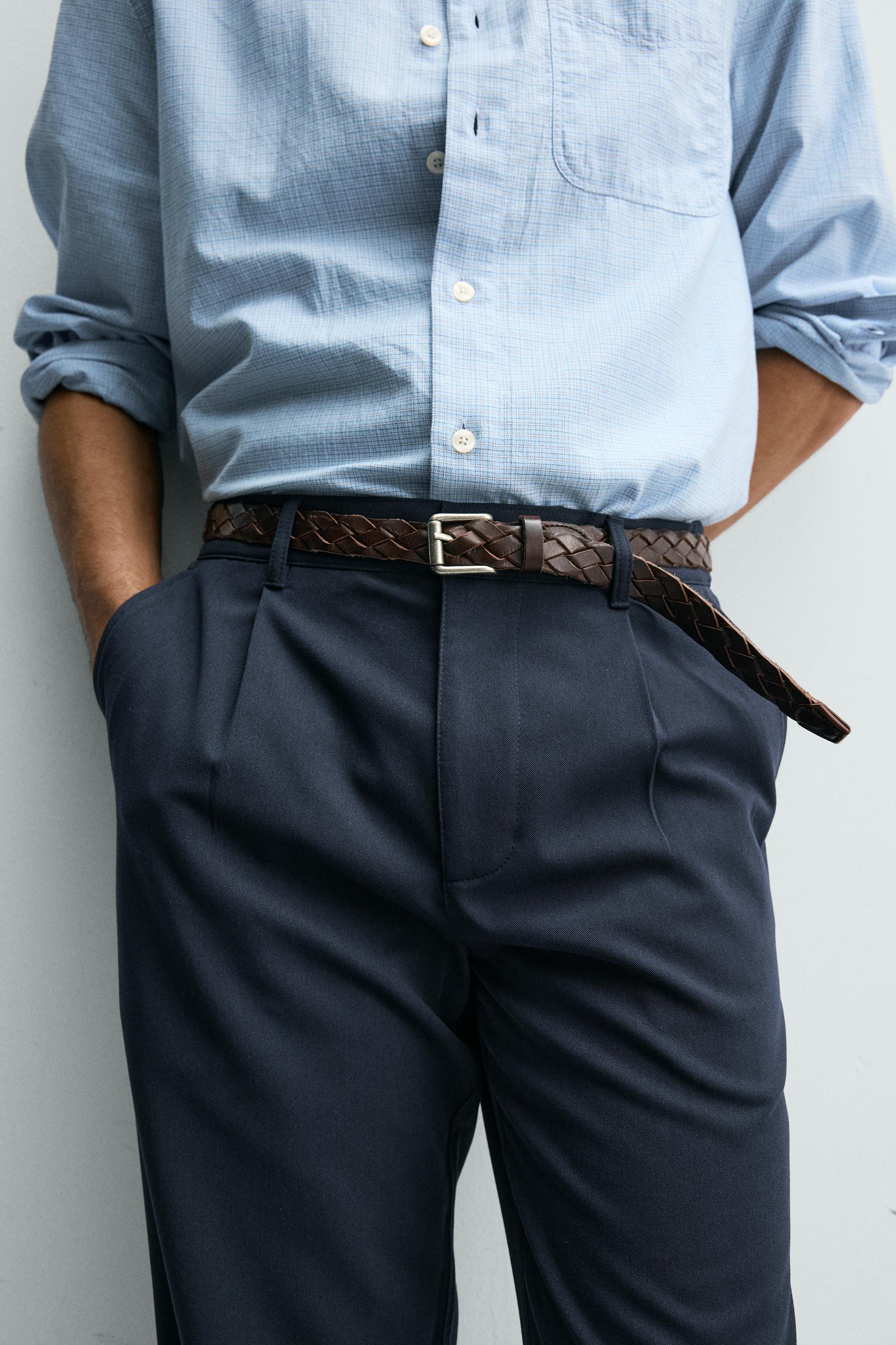 STRAIGHT FIT STRETCH PANTS