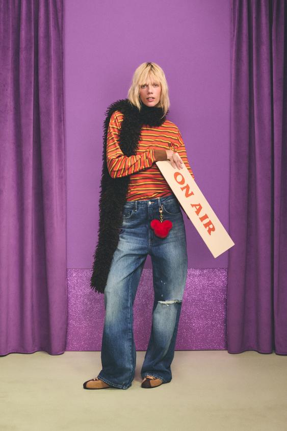 MID-WAIST BAGGY FIT JEANS HARRY LAMBERT FOR ZARA X DISNEY