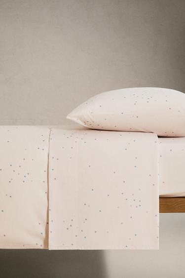 DRAP-HOUSSE ENFANT COTON ÉTOILES - Rose clair de Zara - Image 2