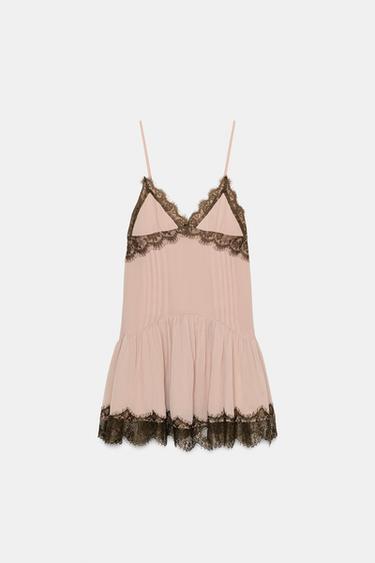 레이스 콤비 숏 원피스 - Zara 758