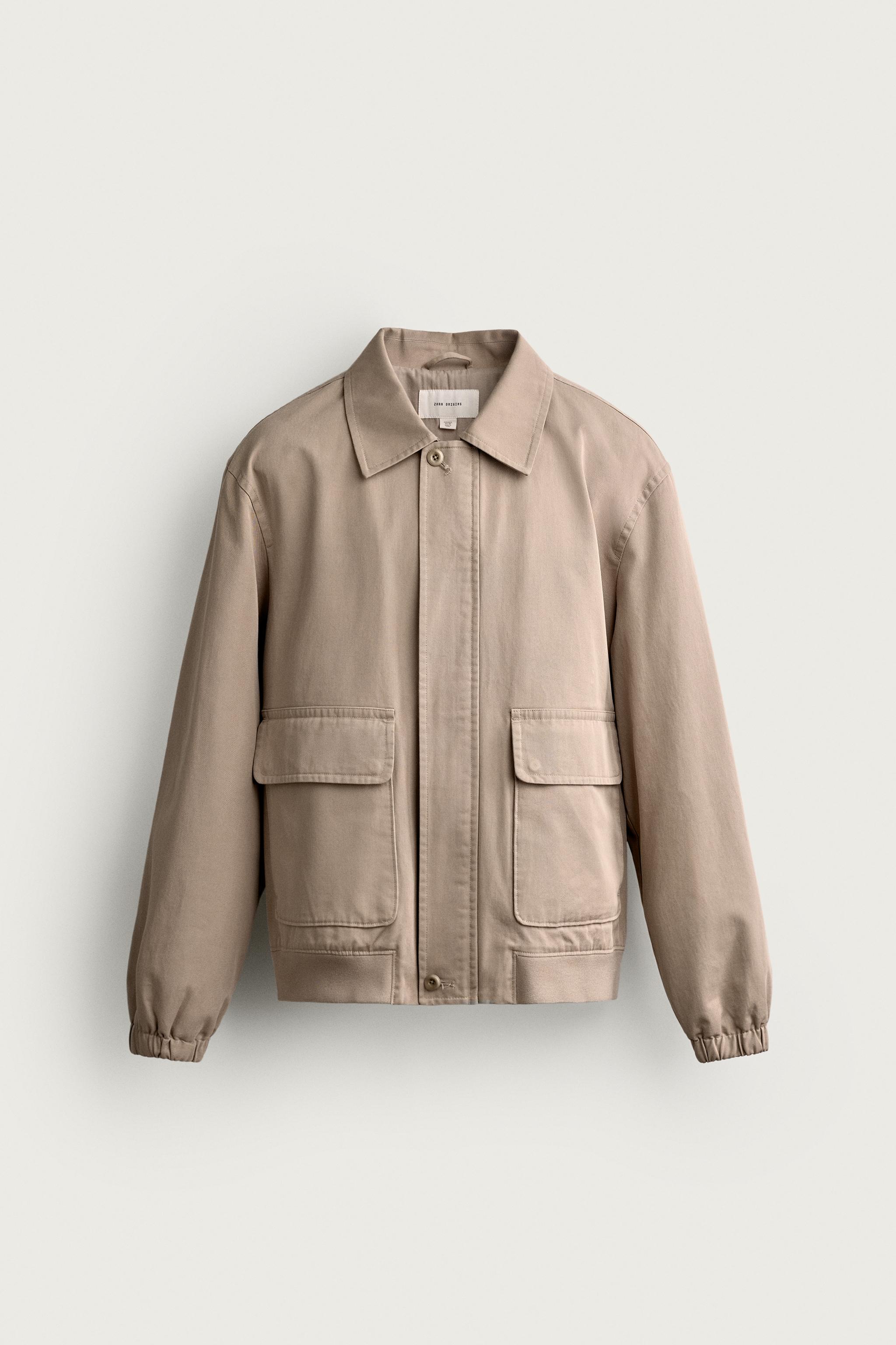 Мужские куртки Zara REGULAR FIT COTTON JACKET — фото 7
