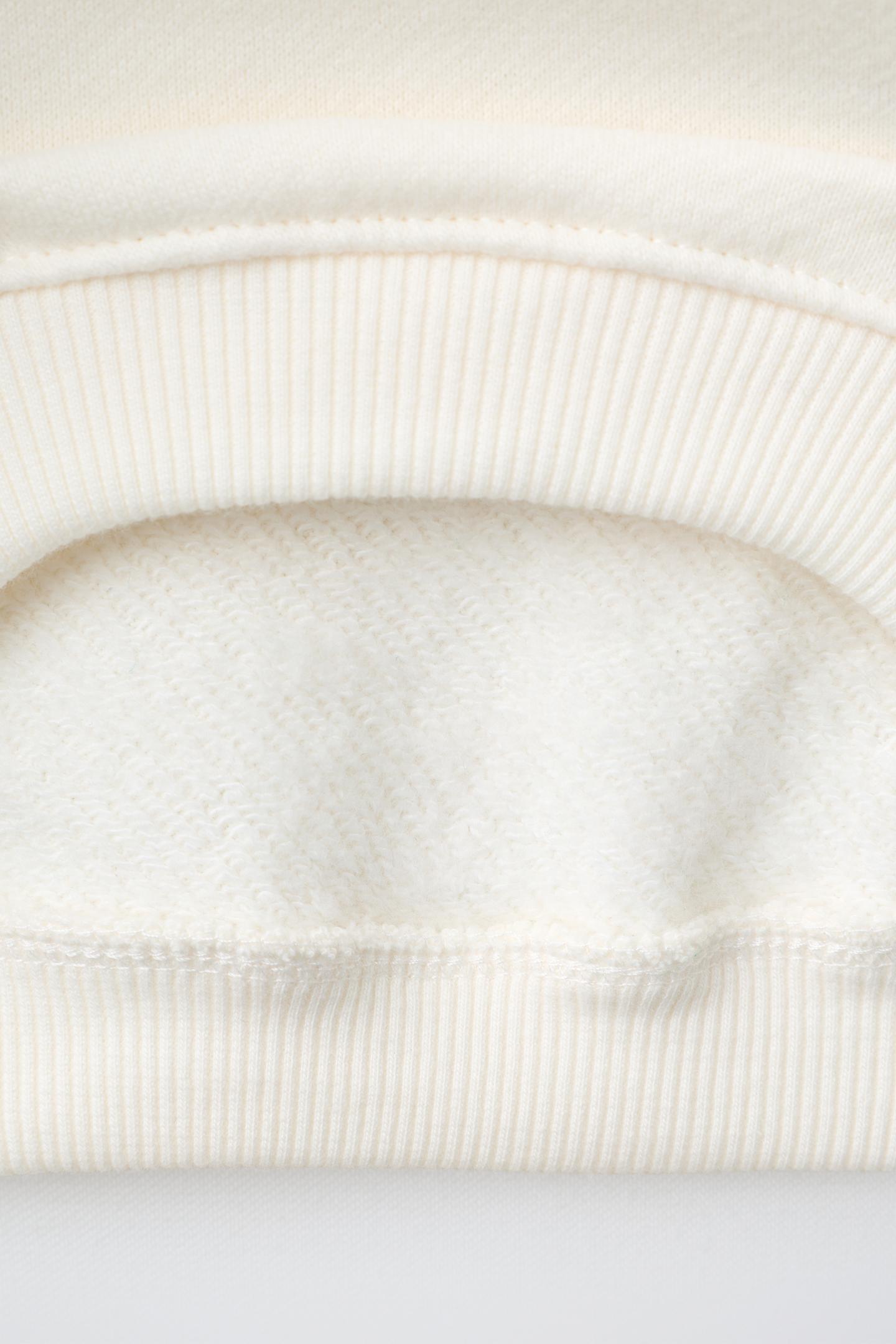 Детский комплект Zara Colorblock Sweatshirt and Jogger Set, цвет: Экрю / Зелёный — фото 4