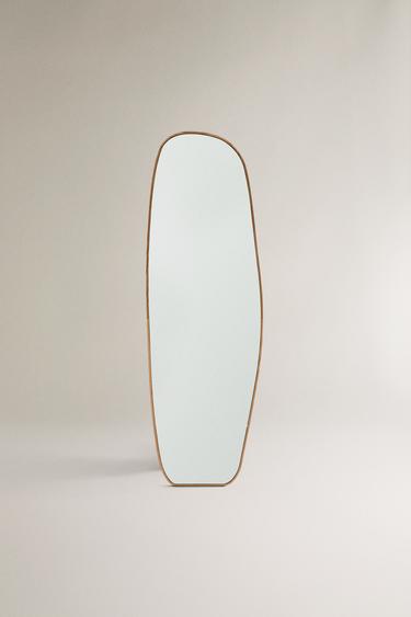 IRREGULAR FULL LENGTH MIRROR - Light beige by Zara