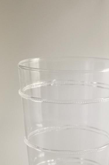 BOROSILICATE TUMBLER WITH LINES - 990 by Zara - Image 4