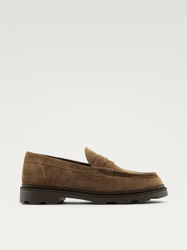 Mocassins en cuir patte décorative semelle crantée - 1-732 de Zara