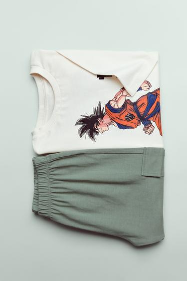 6-14 ЛЕТ/ПИЖАМА С ПРИНТОМ DRAGON BALL © — ЗЕЛЕНЫЙ от Zara