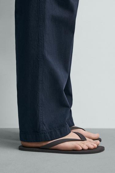 Zara STRAPPY SANDALS - Brown - Image 0