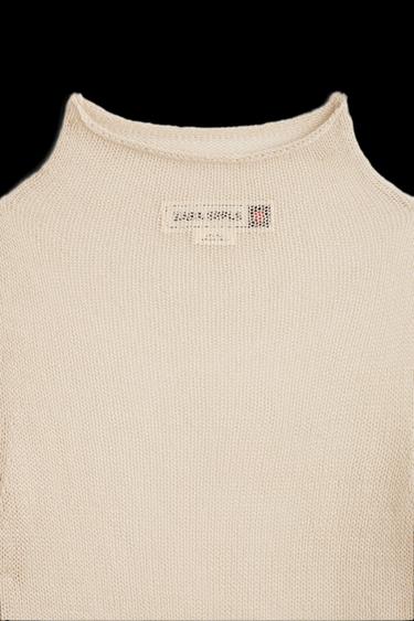 FEINSTRICKPULLOVER MIT ROLLKRAGEN - Cremefarben / Beige von Zara