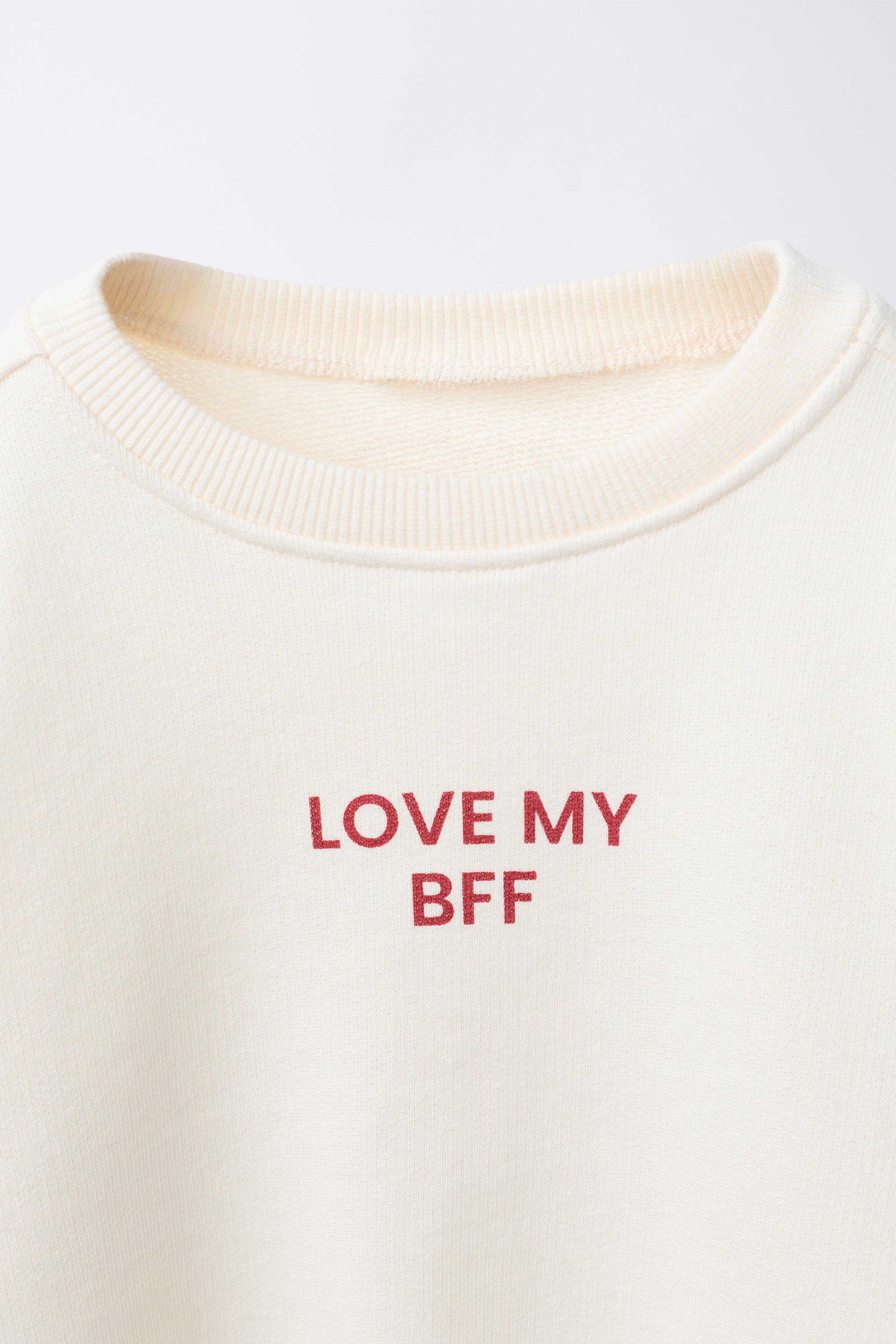 SWEAT INSCRIPTION CŒURS