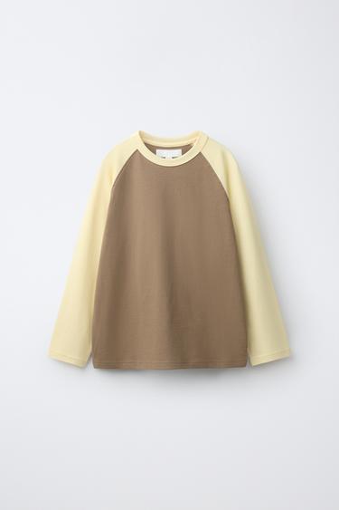 ФУТБОЛКА С РУКАВАМИ РЕГЛАН — КОРИЧНЕВЫЙ от Zara