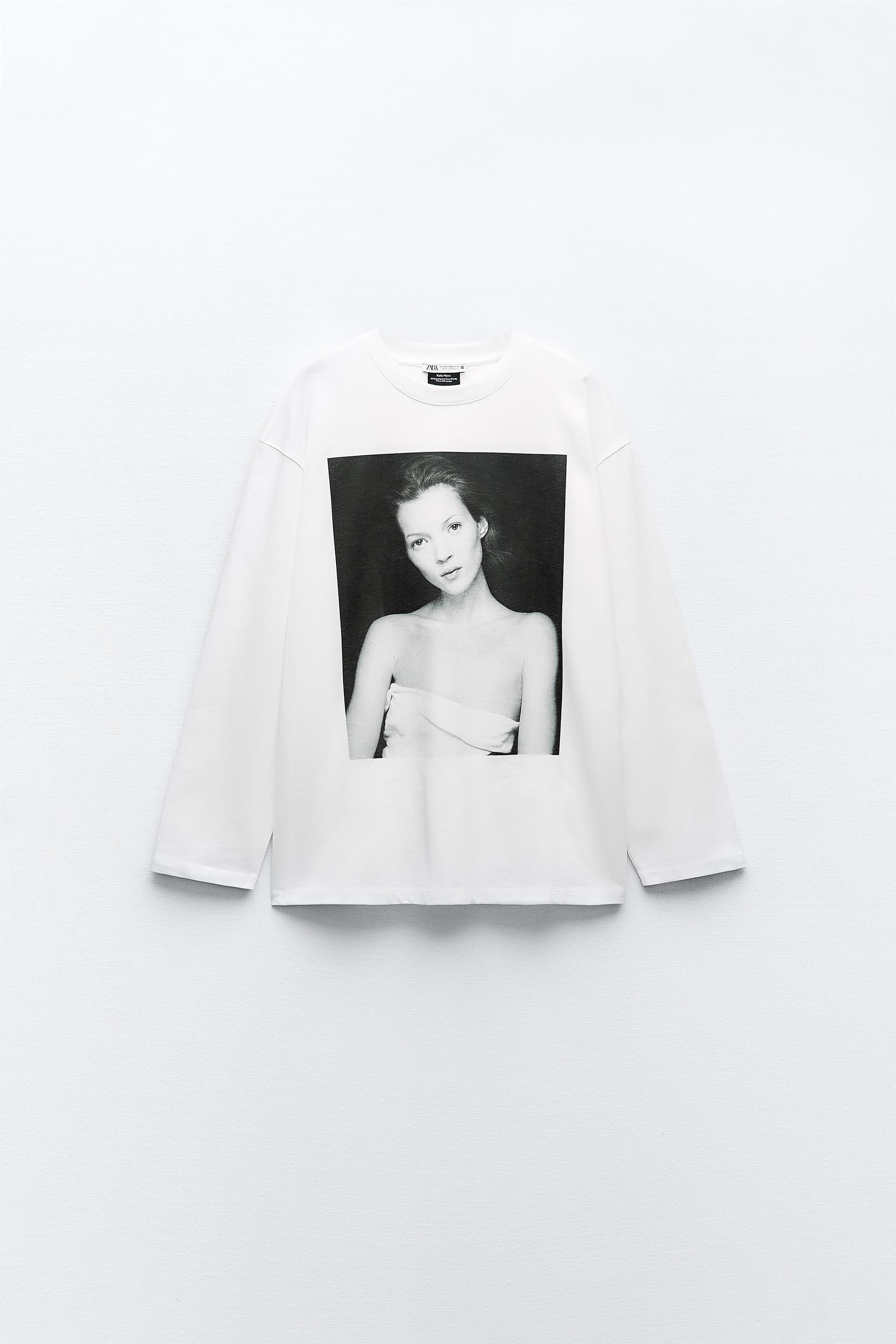 KATE MOSS © ICONIC IMAGES / TERRY O'NEILL 2024 T-SHIRT - White