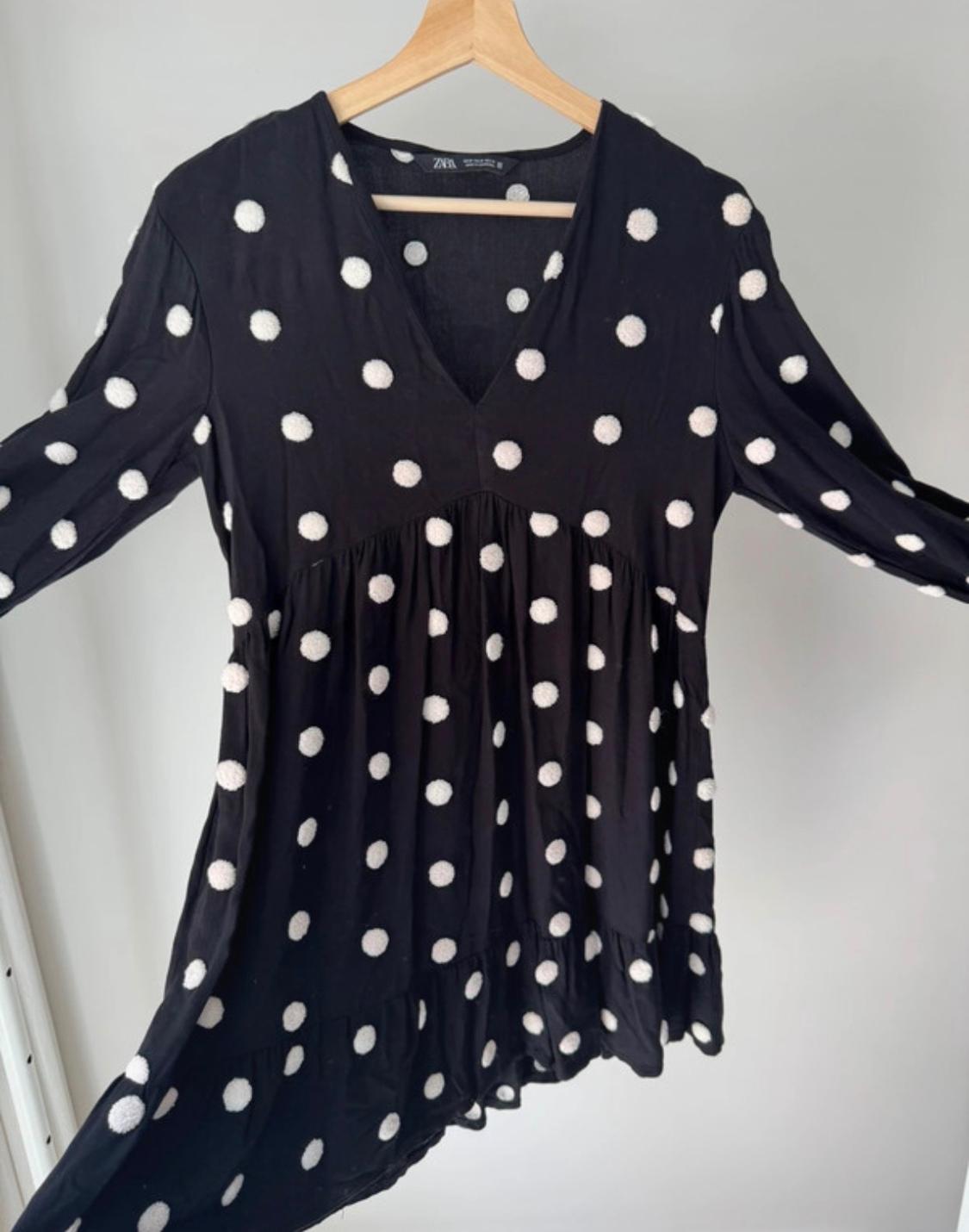 POLKA DOT EMBROIDERED DRESS - Image 5