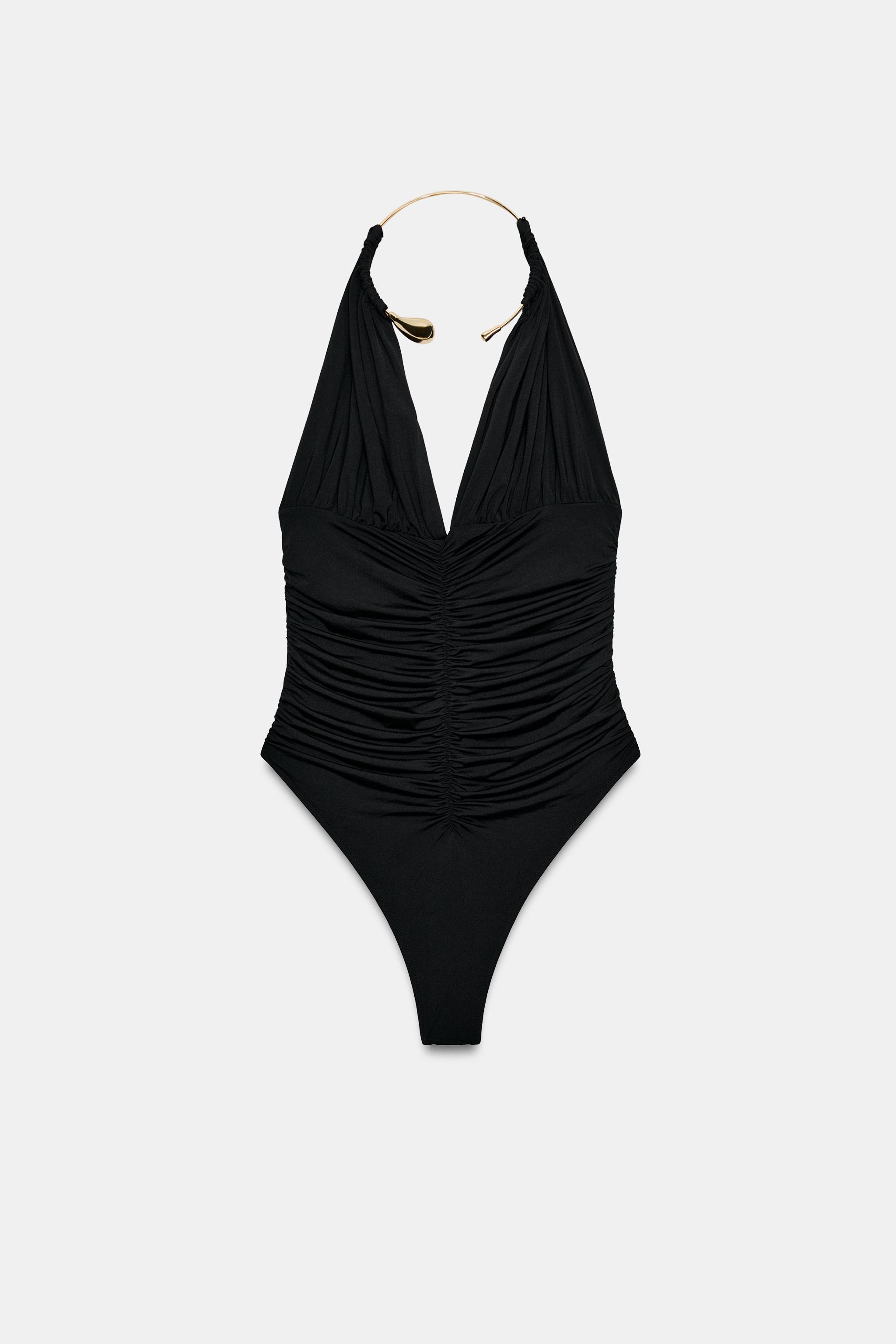 Zara Büzgülü Choker Body