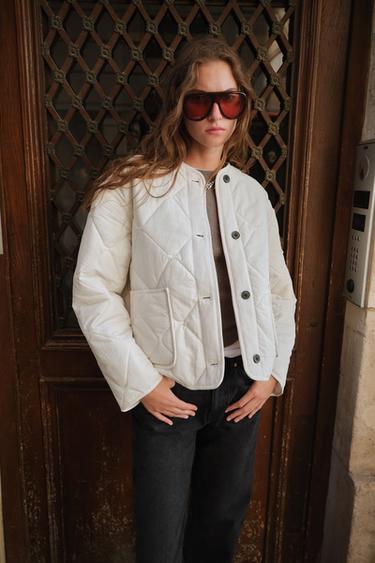 VESTE REMBOURRÉE - Écru de Zara - Image 1