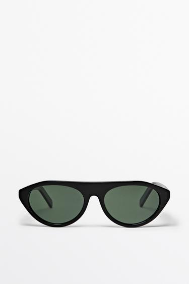 Zara Oval sunglasses - Black - Image 0