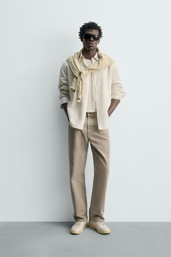 REGULAR FIT HEMP-COTTON SHIRT from Zara - $89.90
