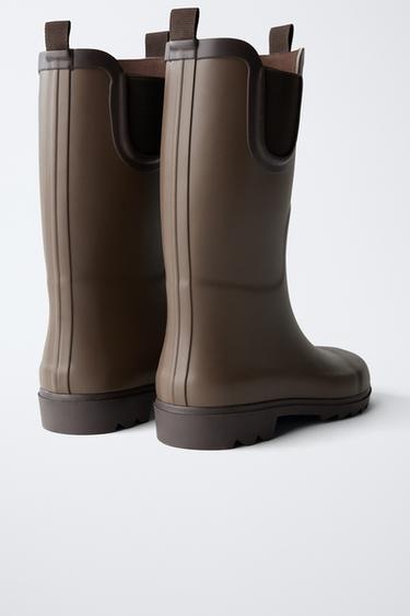 BOTTE DE PLUIE HAUTE - Marron de Zara - Image 5