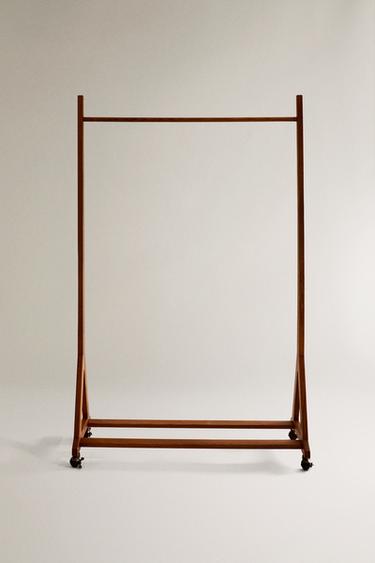 ASH WOOD CLOTHES RACK - Brown by Zara - Image 0