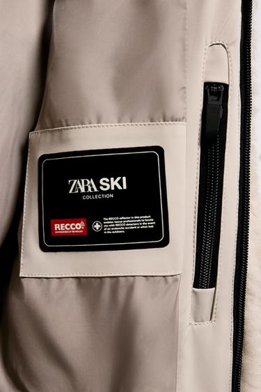 MANTEAU COURT À CAPUCHE EFFET FOURRURE RECCO® TECHNOLOGY SKI COLLECTION - Vison de Zara - Image 11