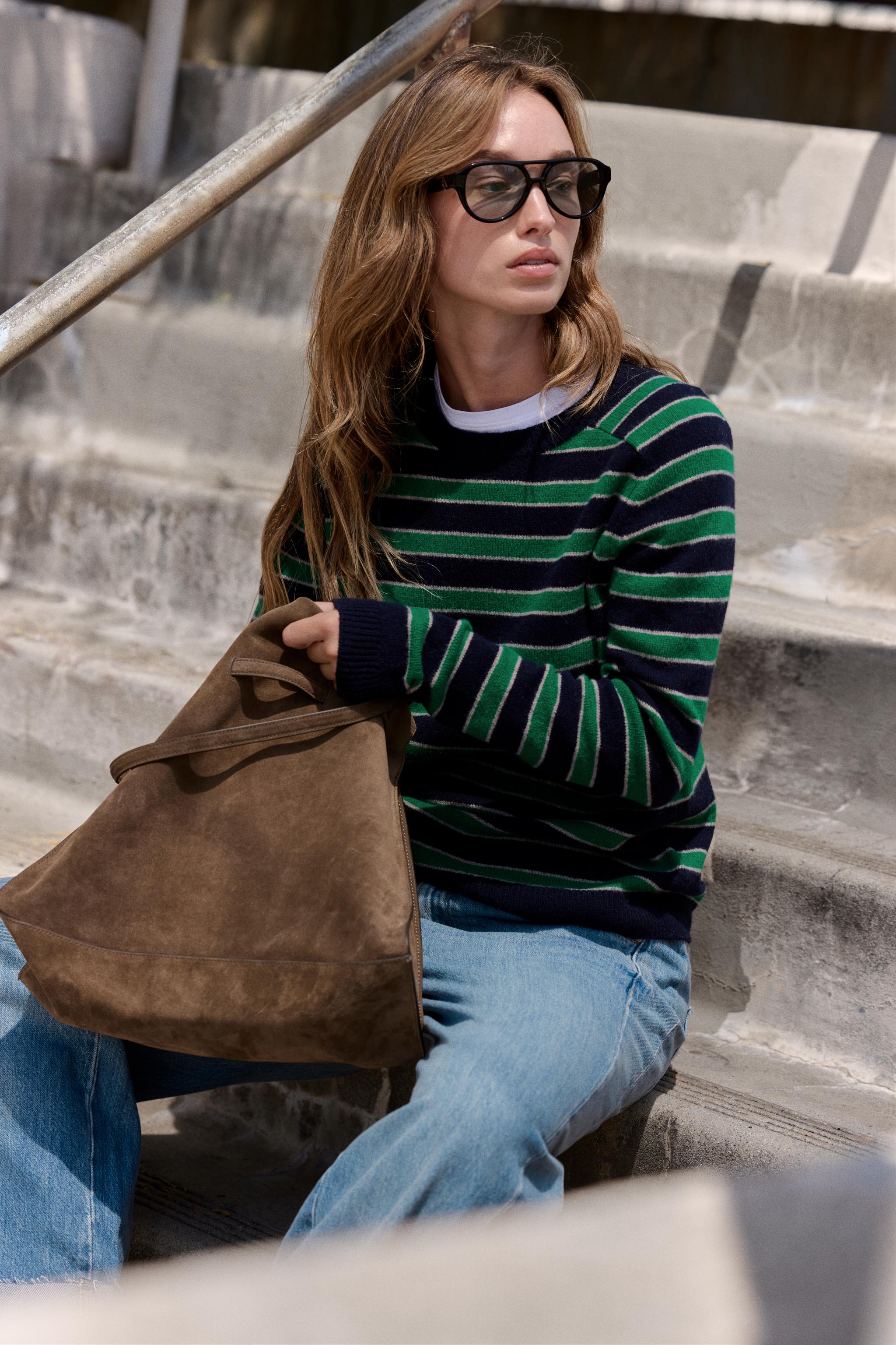 100% WOOL STRIPED JUMPER