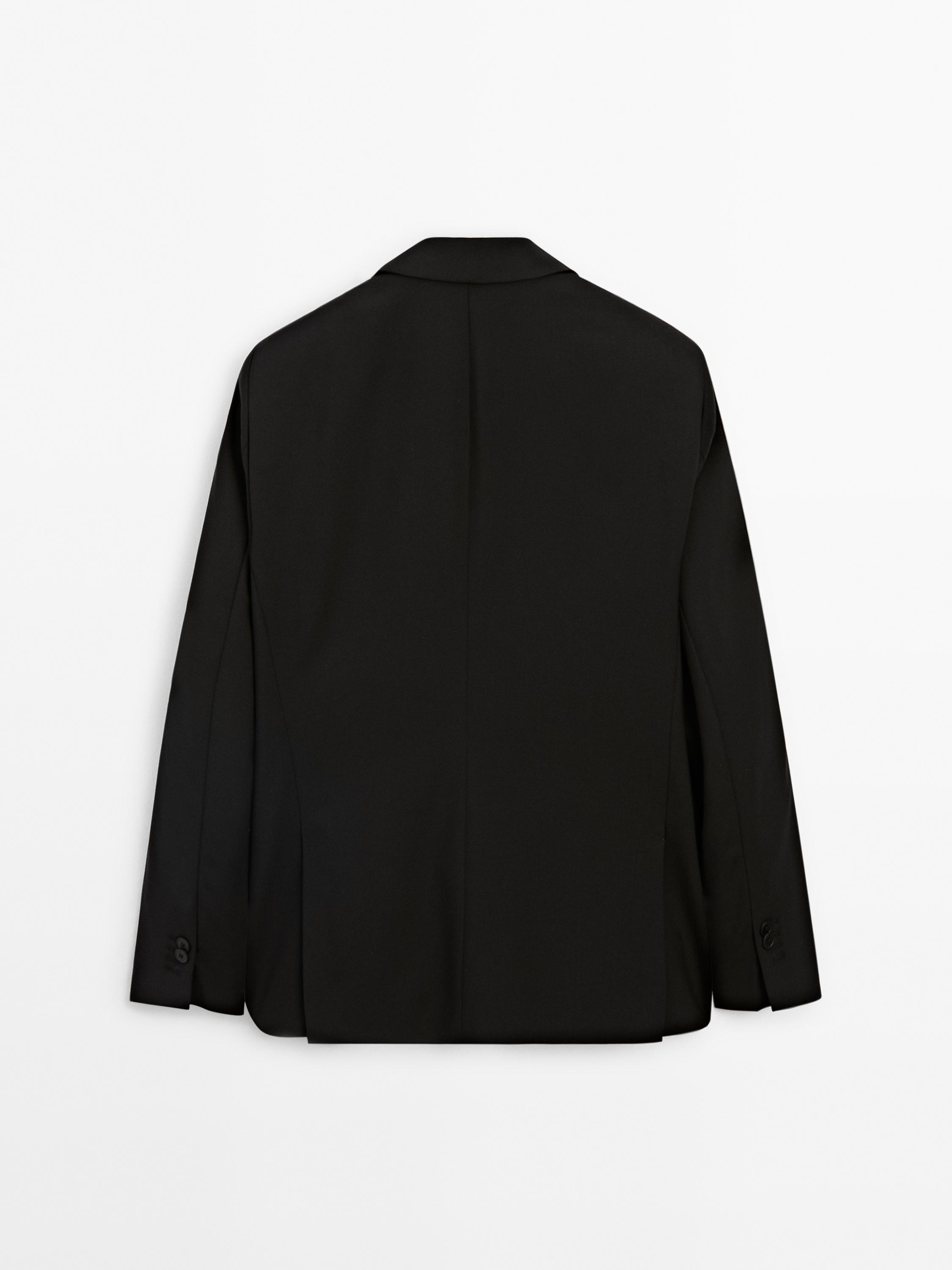 100% cool wool suit blazer
