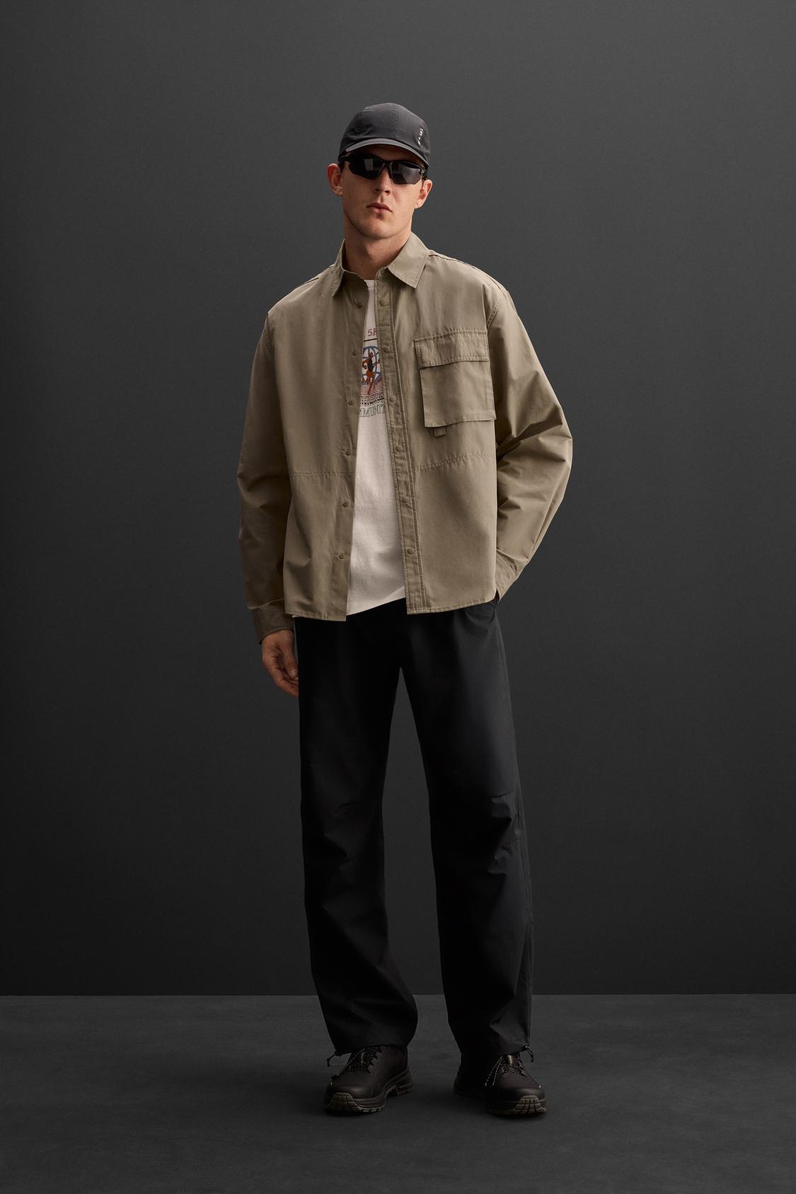 ВЕРХНЯЯ РУБАШКА С ТЕХНИЧЕСКИМ КАРМАНОМ ОТ ZARA