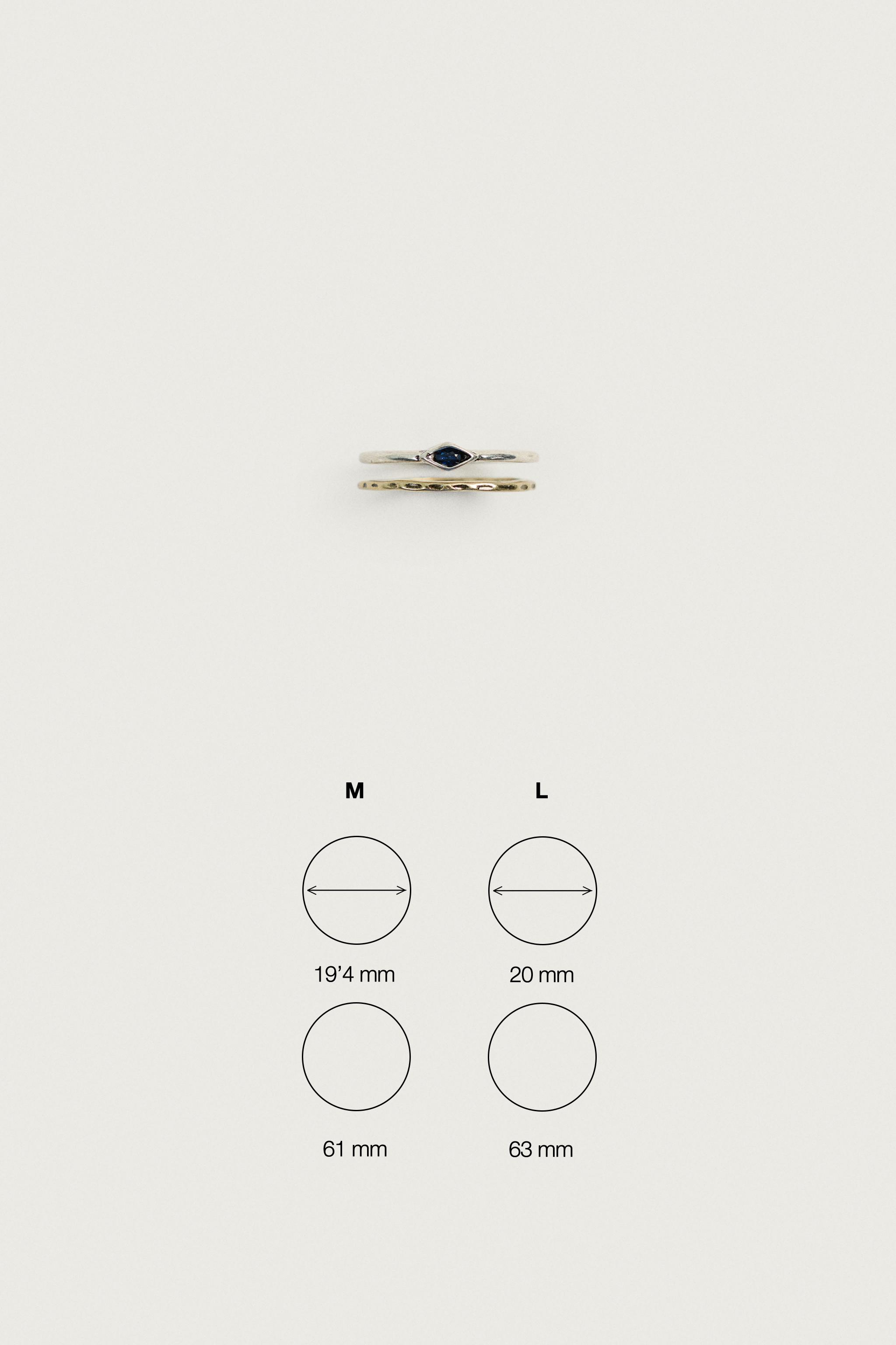 Мужские аксессуары Zara METALLIC MIXED RING PACK 2 — фото 6