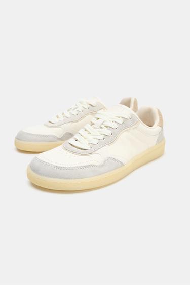 BASKETS EN CUIR BAREFOOT - Blanc écru de Zara - Image 5