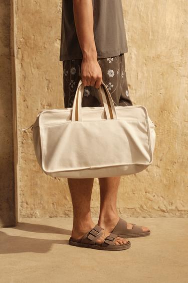 CONTRAST TRAVEL BAG - Beige by Zara