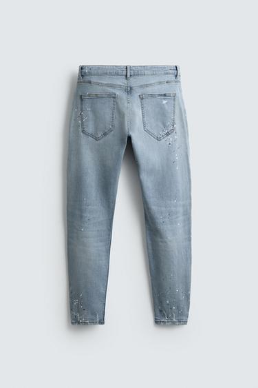 RIPPED SKINNY FIT JEANS - Light blue by Zara - Image 1