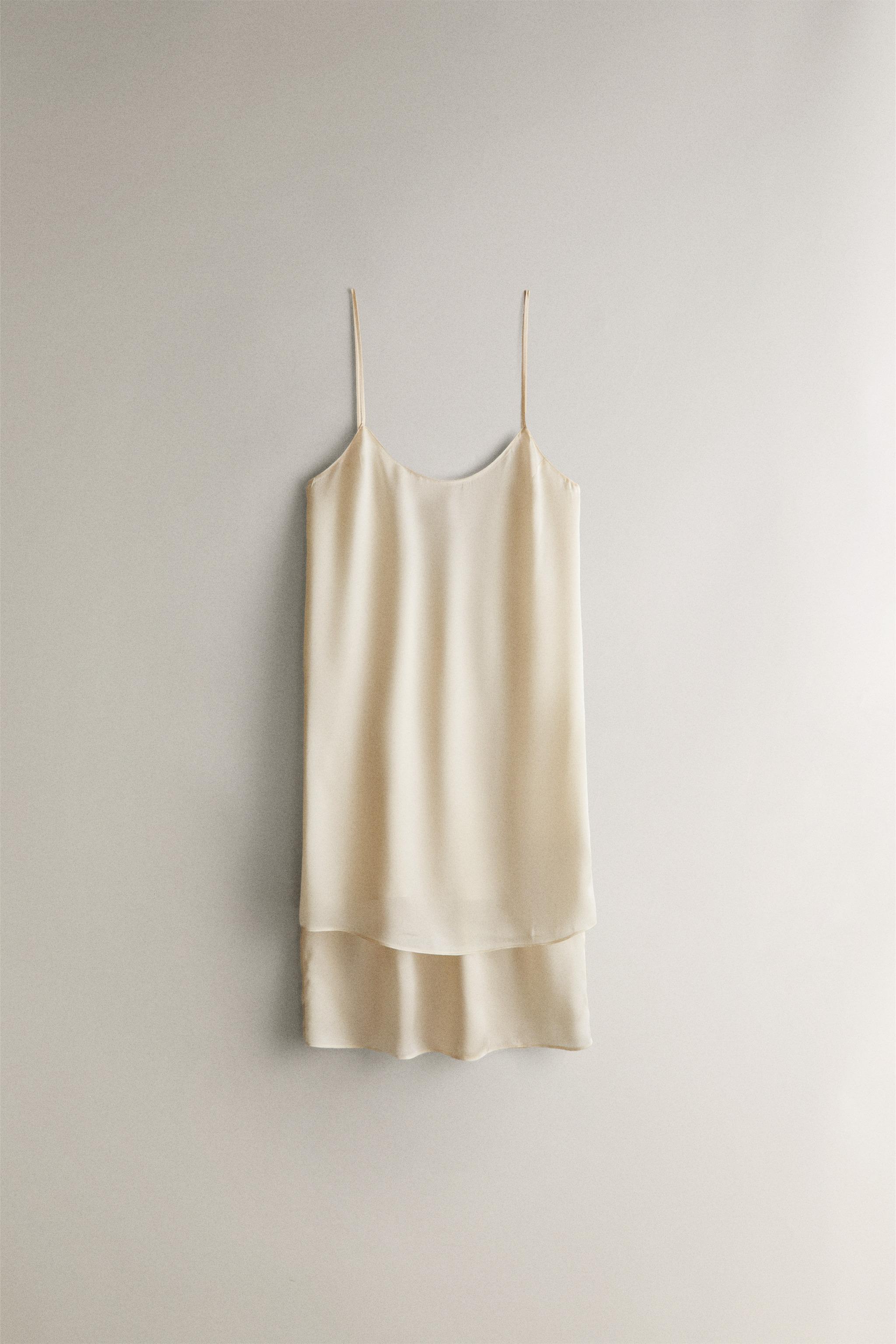 SHORT SILK BLEND — Ecru
