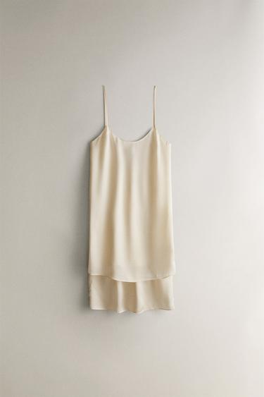 SHORT SILK BLEND - Ecru by Zara - Image 0