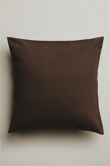 Zara PLAIN CUSHION COVER - Brown
