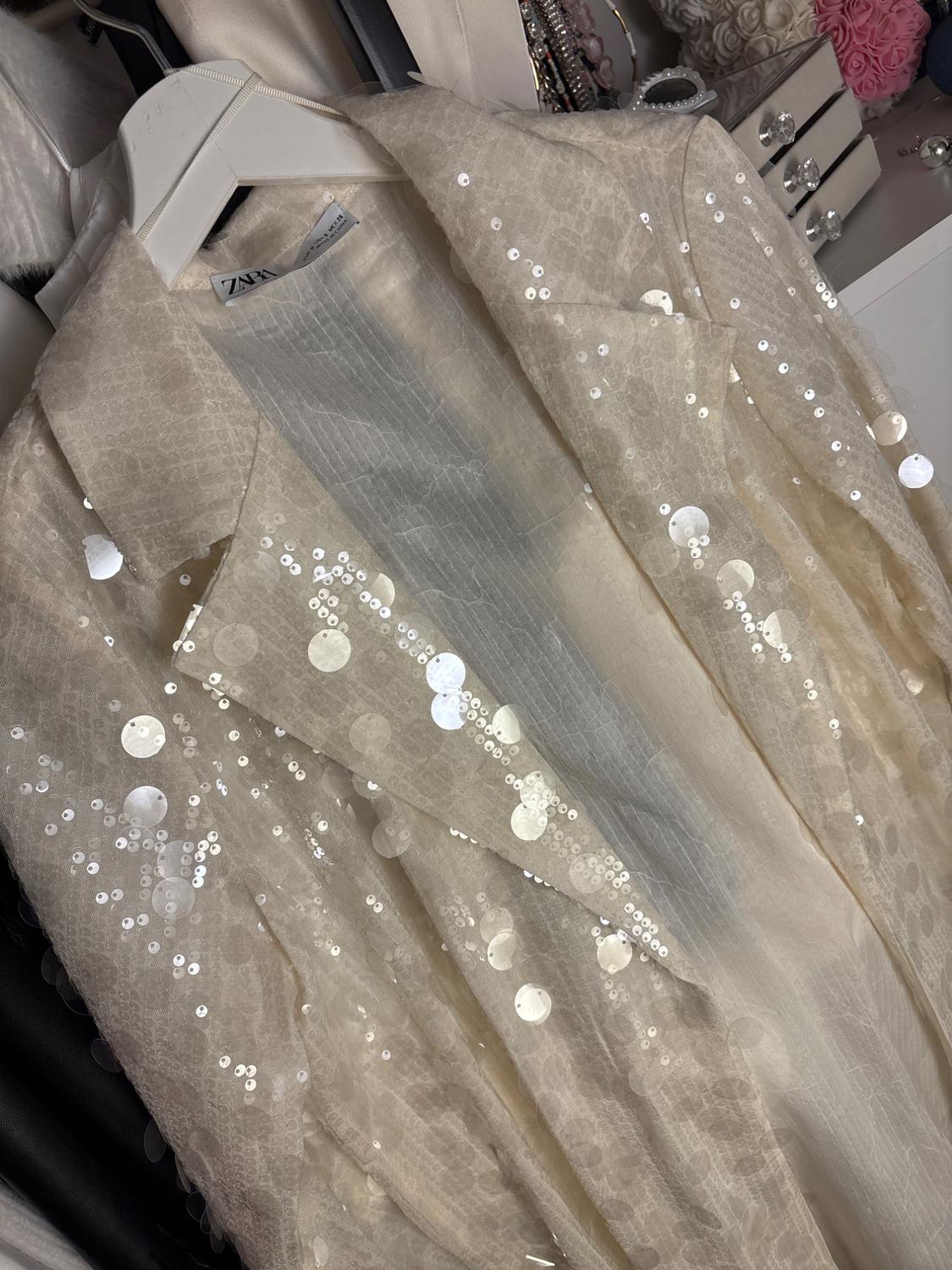 OPEN BLAZER WITH SEQUINS - Image 4