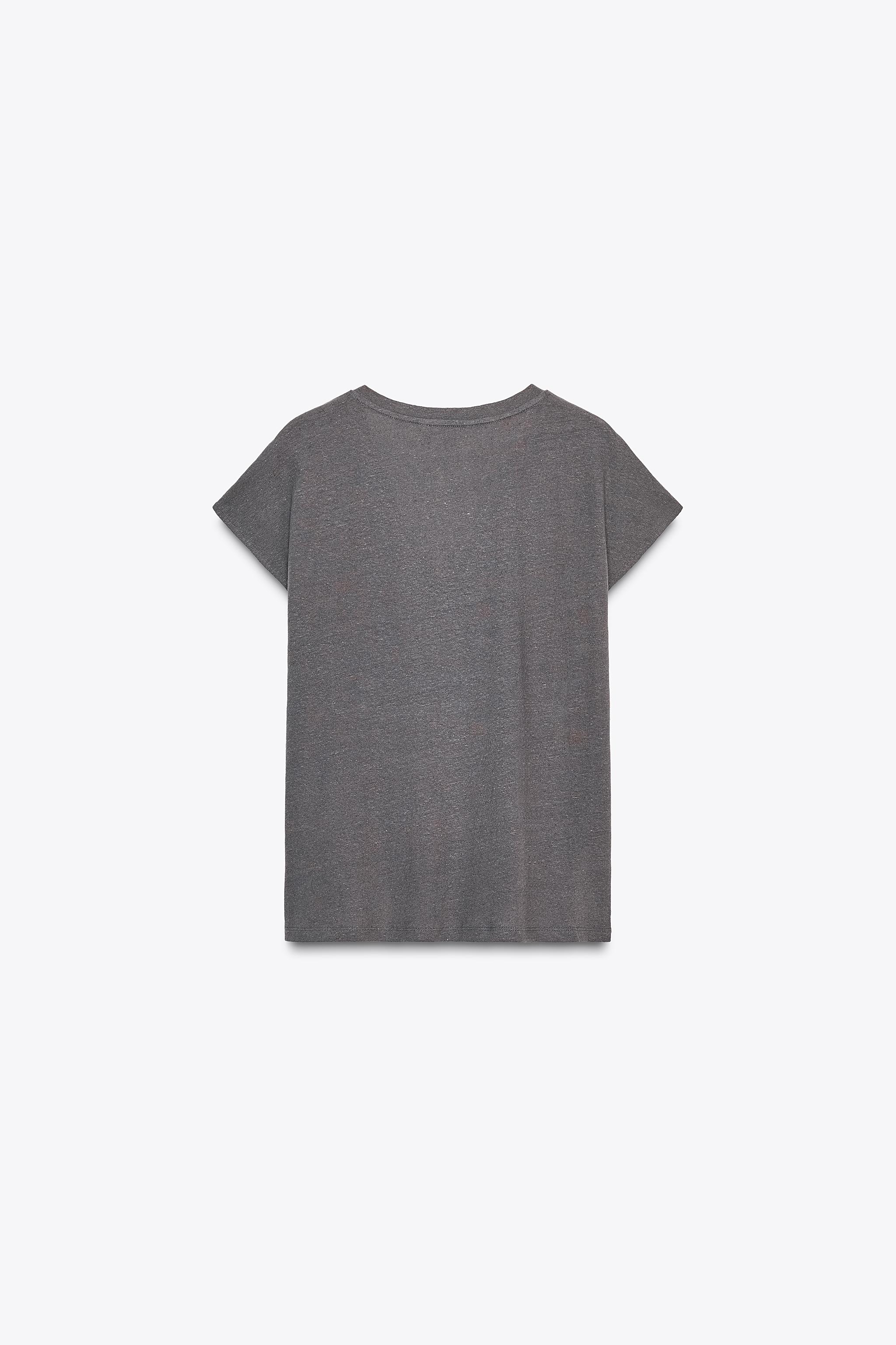 T-SHIRT AVEC COTON - LIN