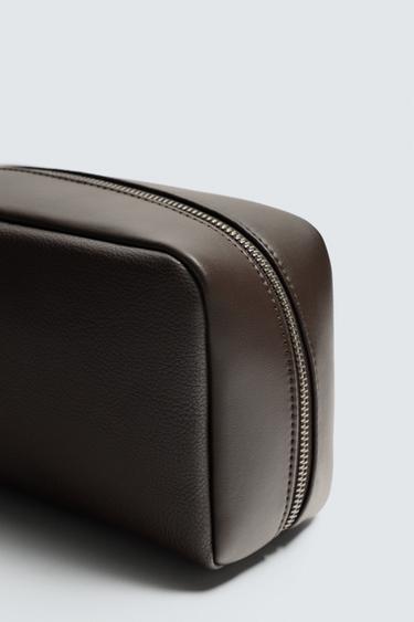TEXTURED TOILETRY BAG - Brown by Zara - Image 2