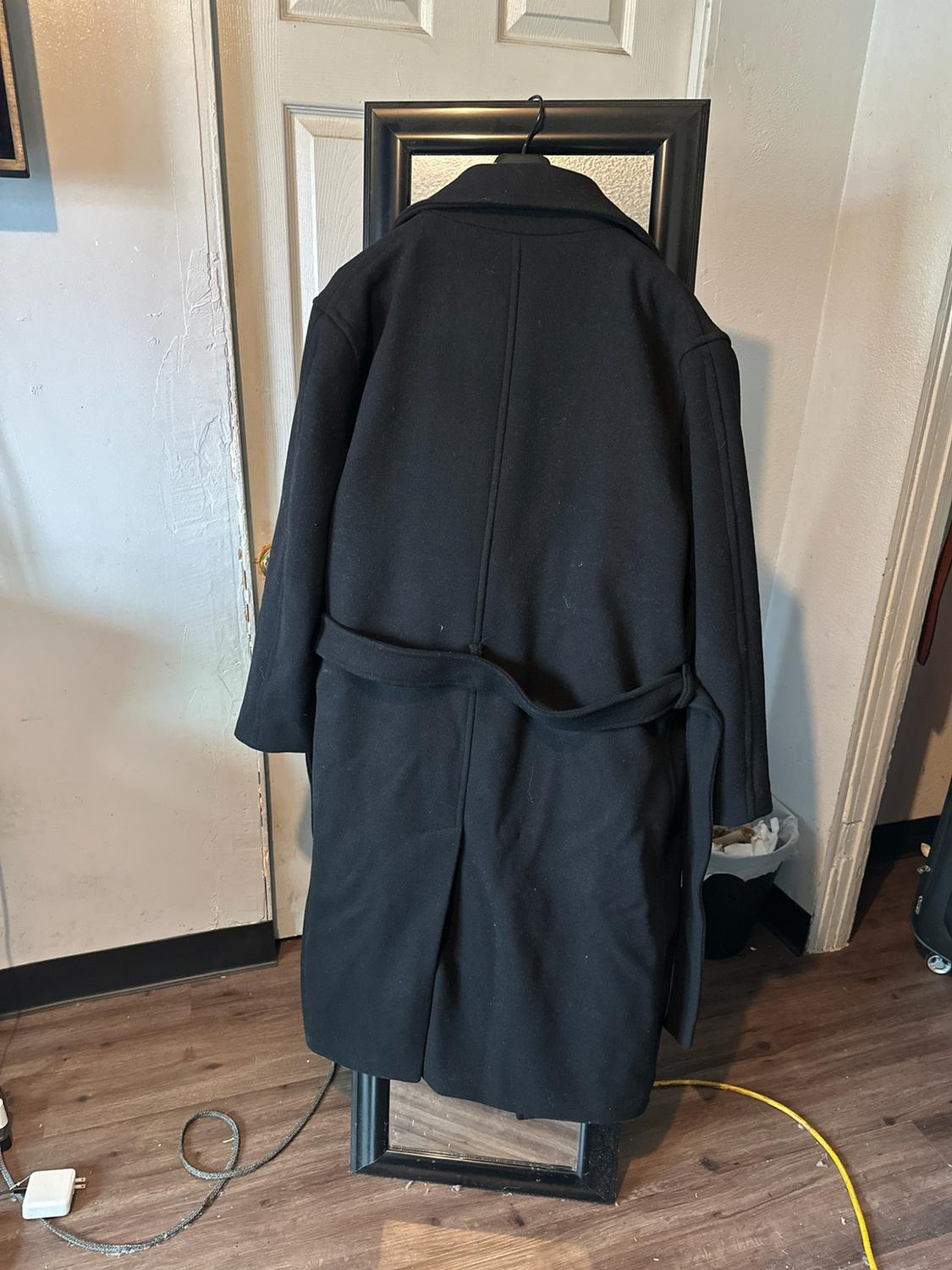DOUBLE BREASTED WOOL BLEND COAT - Image 3