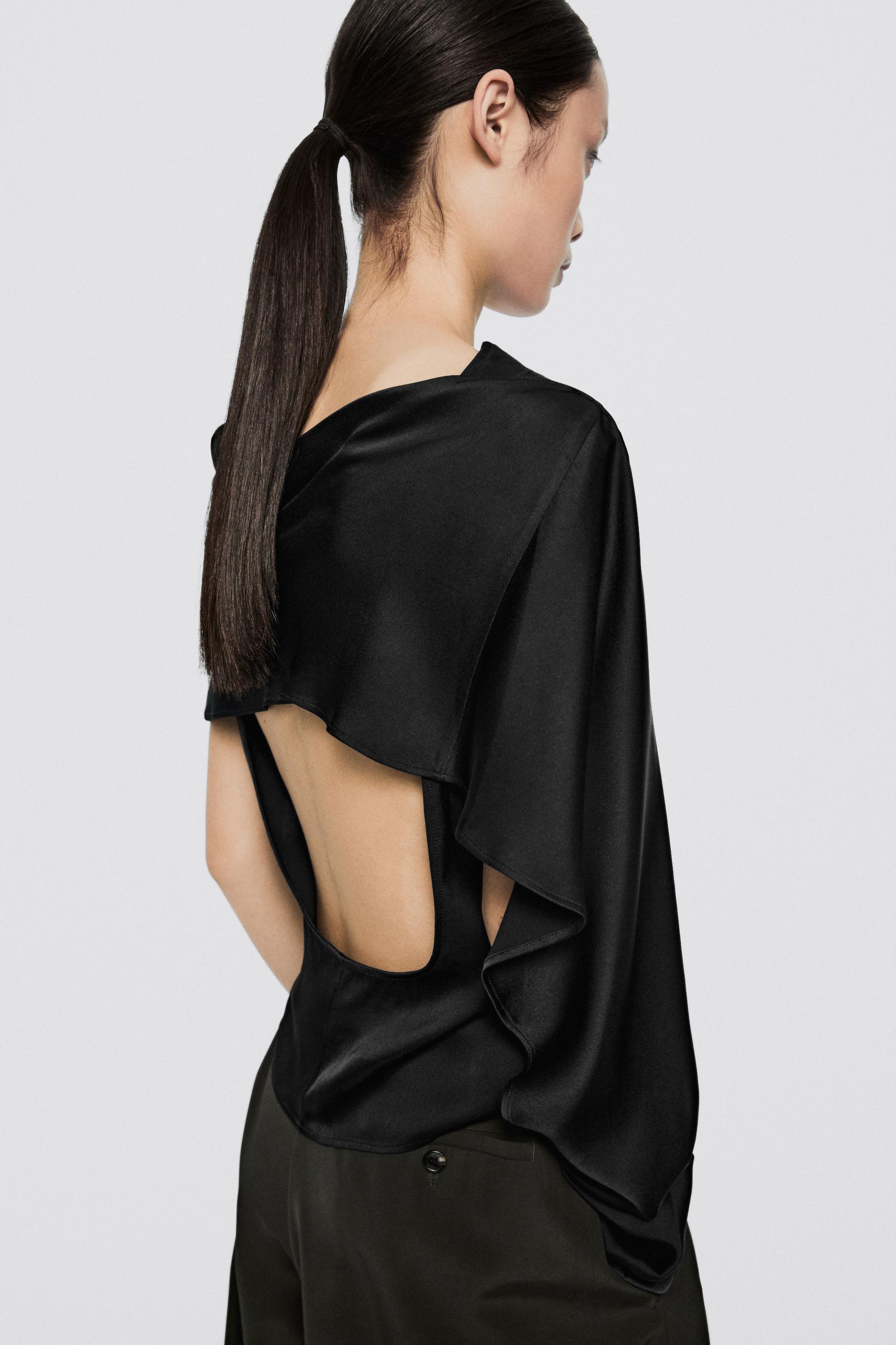 Satin top with back detail - LIMITED EDITION