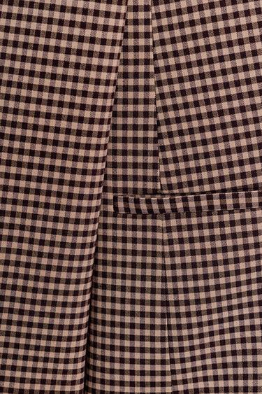 VESTE OVERSIZE À CARREAUX VICHY - Rose de Zara - Image 9