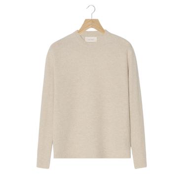100% CASHMERE RIBBED JUMPER ORIGINS - Ecru / Marl by Zara
