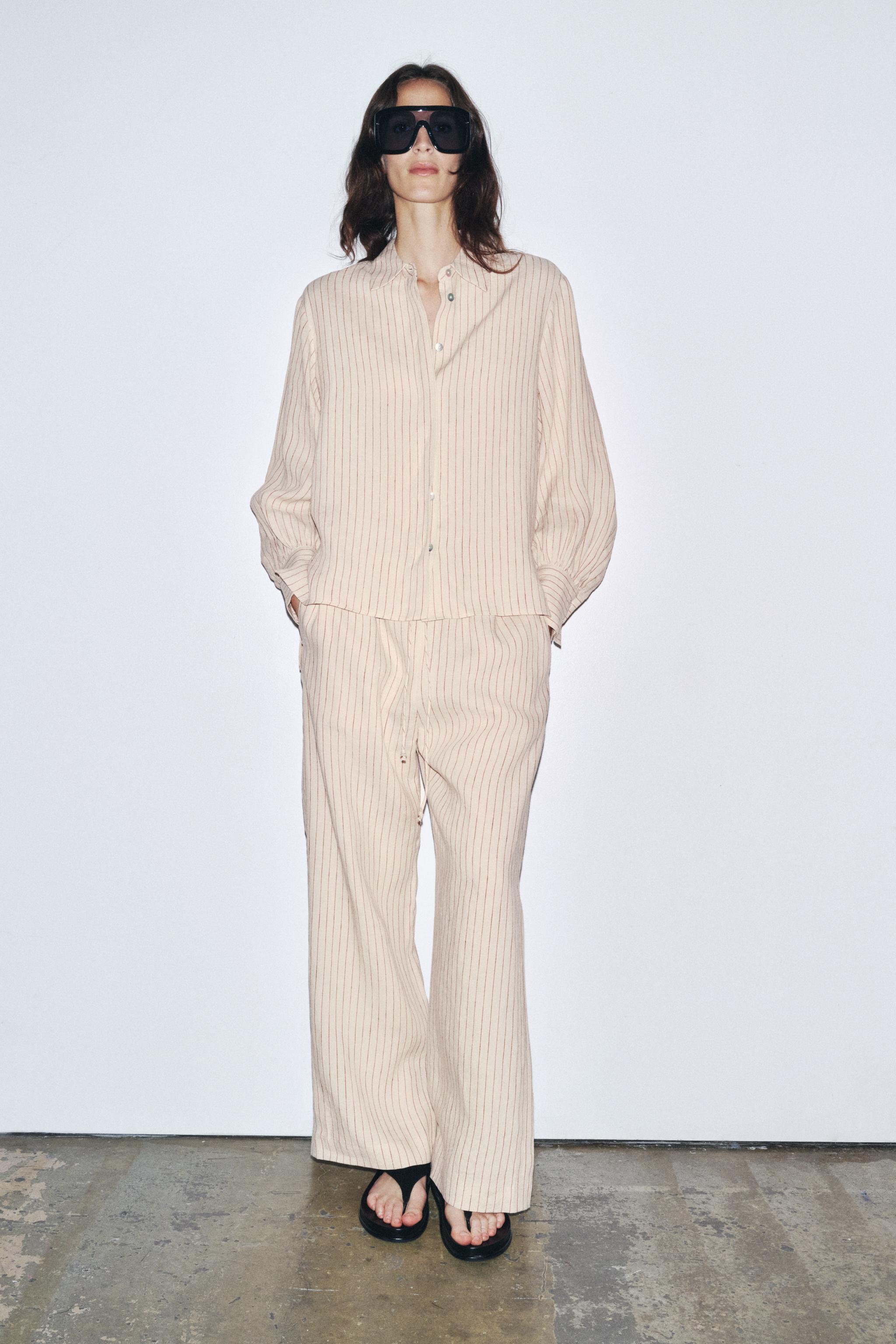 スペイン発送 ZARA ZWコレクション 100%リネン レヴィタコート org.jpg