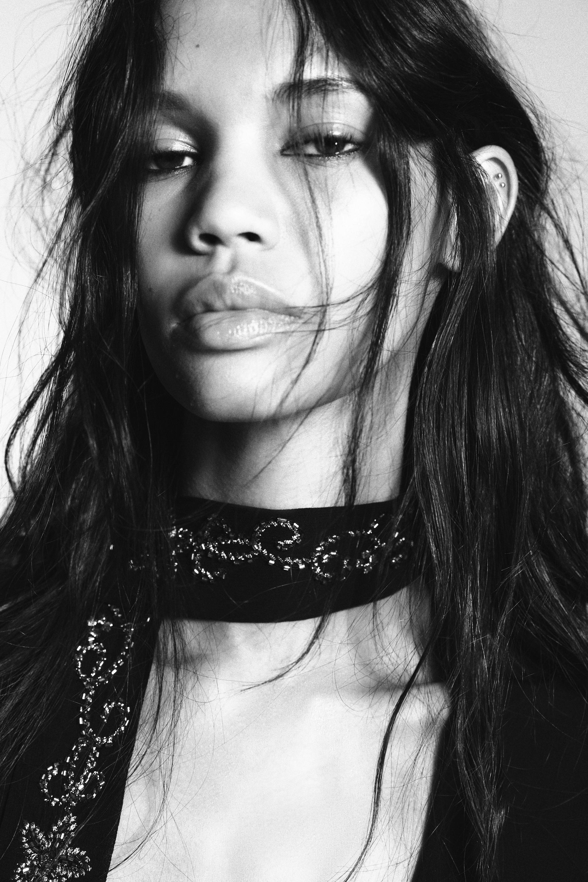 EMBROIDERED FOULARD GEORGETTE SHIRT