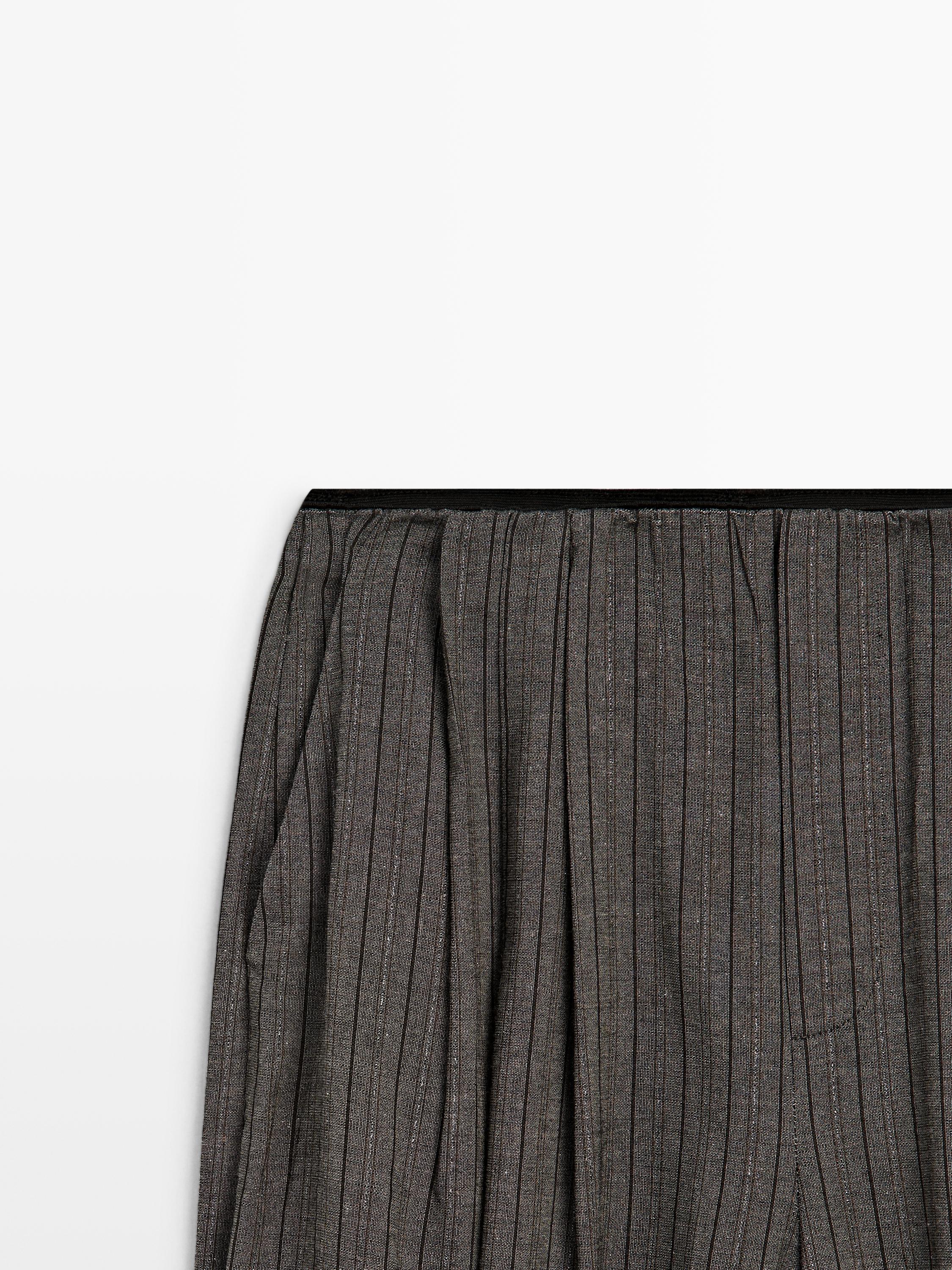 Striped flowing balloon pants