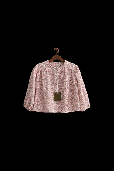 ZARA TIMELESS - CAMISA ESTAMPADA FLORES - Rosa de Zara