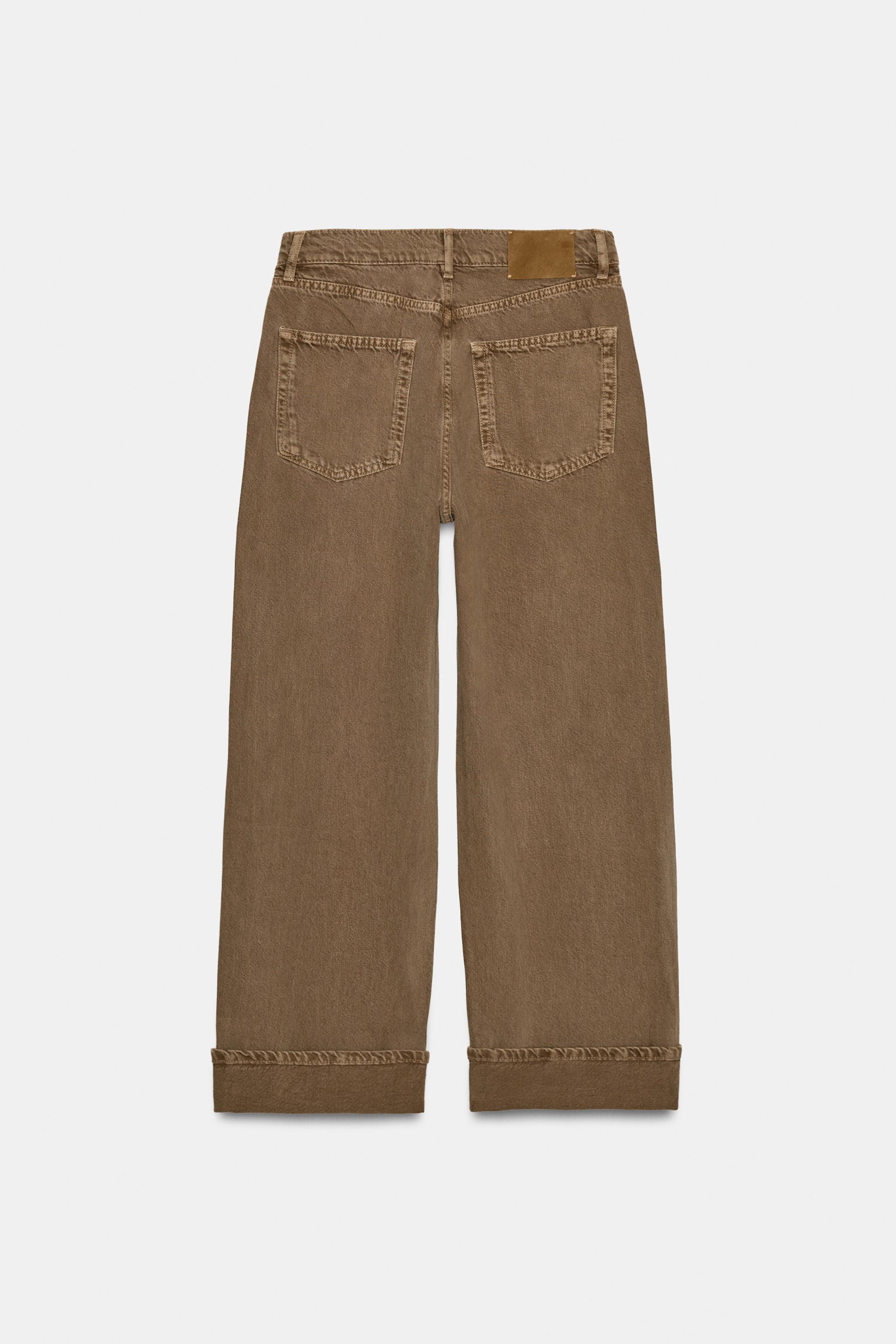 ZW COLLECTION BAGGY MID-RISE JEANS - Blue | ZARA United States