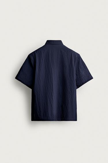 CHEMISE FLUIDE COUPE DÉCONTRACTÉE - Bleu de Zara - Image 8