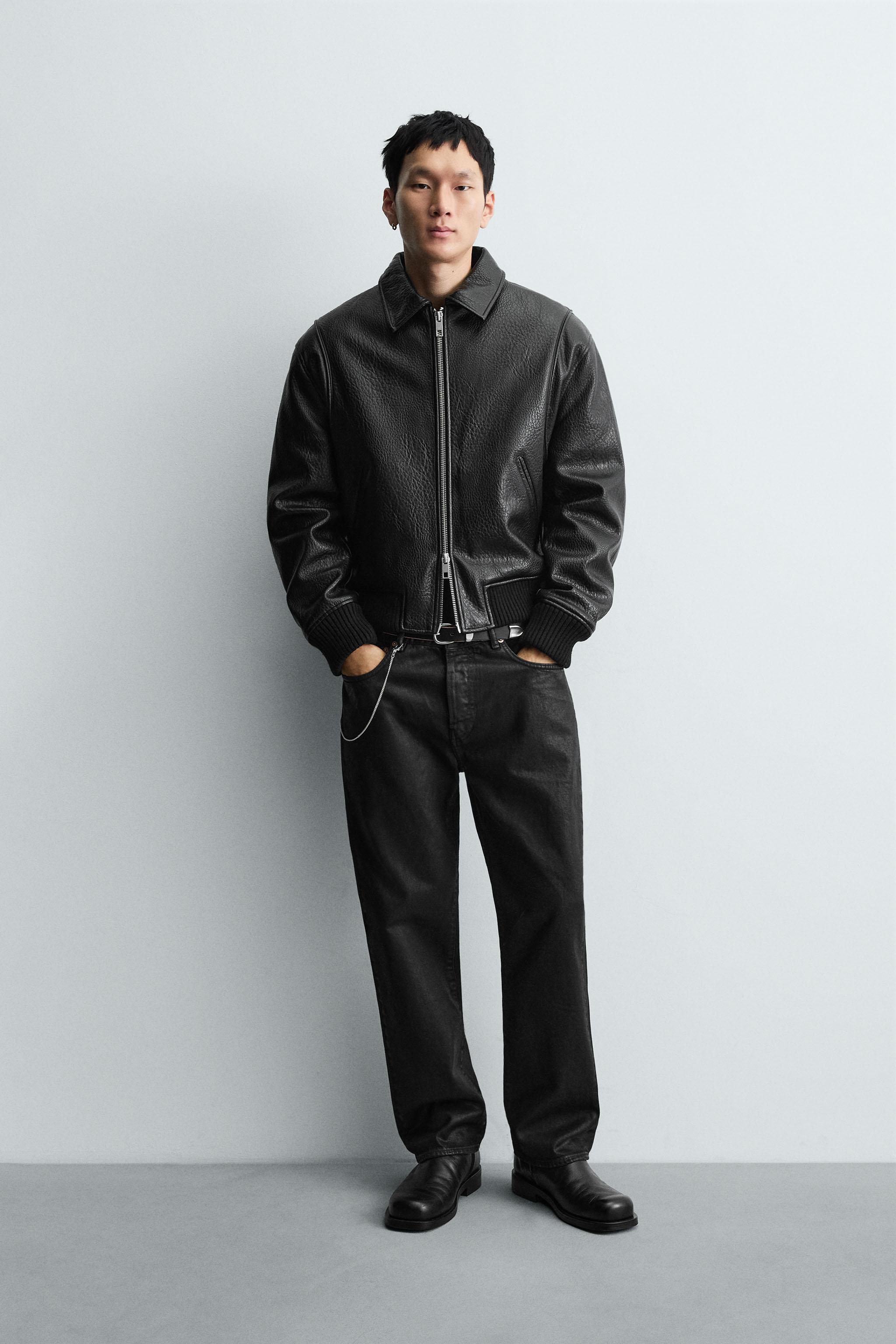 Rady ☆ブラックブランケット TY0157 TEXTURED FAUX LEATHER JACKET - Black | ZARA South Africa