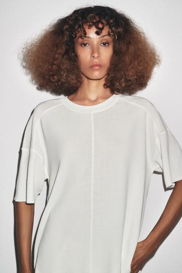 OVERSIZE DÜZ TRİKO TOP