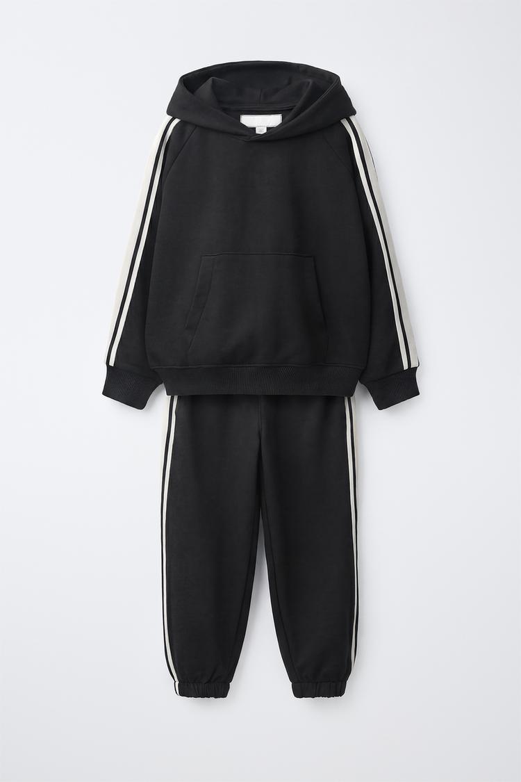 Conjunto felpa sudadera capucha y pantalon felpa bandas